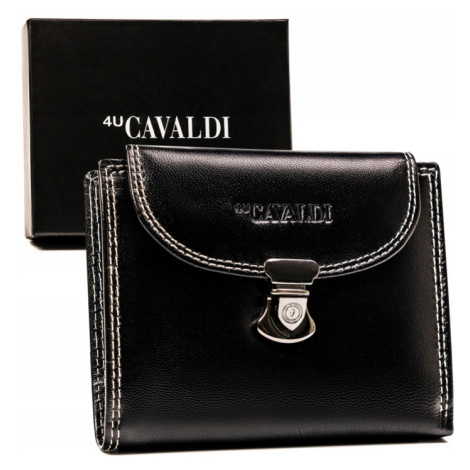 Střední dámská kožená peněženka se zapínáním 4U CAVALDI