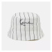 Karl Kani Signature Pinstripe Bucket Hat white