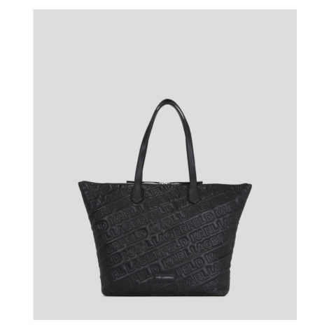 Kabelka karl lagerfeld k/essential kuilt lg tote černá