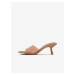 Béžové dámské pantofle na podpatku ALDO Cassilia