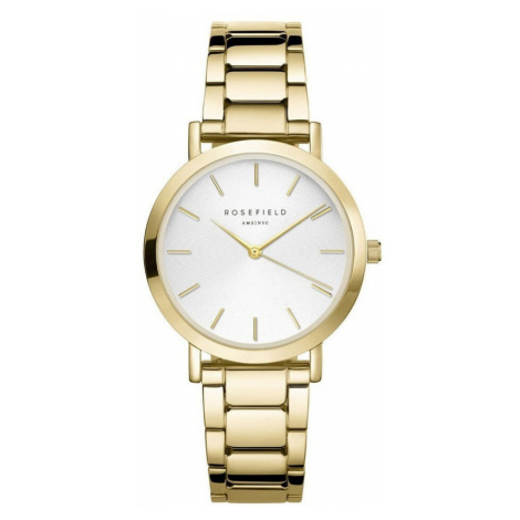 Rosefield The Tribeca White Sunray Steel Gold TWSG-T61