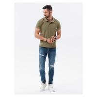 Ombre Polo trička S1374 Olive