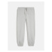 Tepláky trussardi trousers jogging cotton fleece šedá