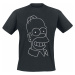 Die Simpsons Homer Tričko černá