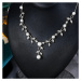 Éternelle Luxusní souprava šperků Swarovski Elements Magdelain SET2065-TL307-1 Stříbrná 43 cm + 
