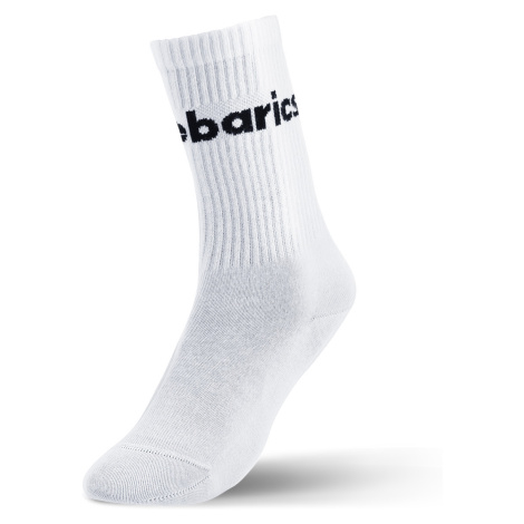 Barebarics - Barefootové ponožky - Crew - White - Big logo Be Lenka