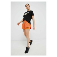 Běžecké šortky Reebok oranžová barva, medium waist