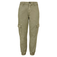 Boys Washed Cargo Twill Jogging Kalts olivové