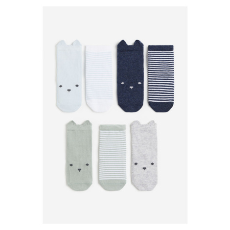 H & M - Ponožky 7 párů - modrá H&M
