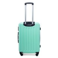 Rogal Zelený elegantní odolný kufr na kolečkách 