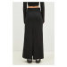 Bavlněná sukně adidas Originals MAXI SKIRT černá barva, maxi, JC8538