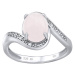 Silvego Stříbrný prsten s přírodním růženínem JST14809RO 52 mm