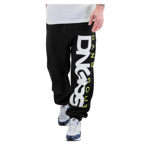 Dangerous DNGRS kalhoty pánské Classic Sweat Pants Black/Green tepláky