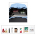 Konofactory Světle modrý elegantní kožený batoh „Majestic“ 8L