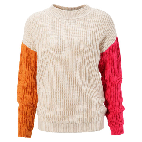 jiná značka ANISTON CASUAL svetr s barevnými rukávy* Barva: Béžová, Mezinárodní