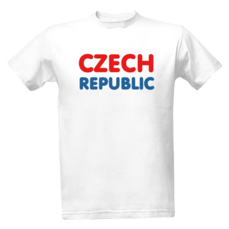 Pánské tričko Česká republika - Czech republic nápis