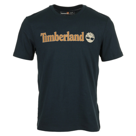 Timberland Linear Logo Short Sleeve Modrá