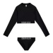 Plavky Dívčí soupravy RASHGUARD BIKINI SET KY0KY00055BEH - Calvin Klein