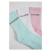 Urban Classics Wording Socks 3-Pack mint/rose/white