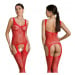 Passion ECO BS008 red - Bodystocking Barva: Červená