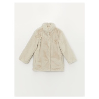 LC Waikiki High Neck Girls Plush Coat