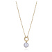 Viceroy Něžný pozlacený náhrdelník s perlou Elegant 13179C100-60
