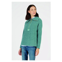 Svetr la martina woman tricot half zip alpaca b zelená