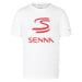 Ayrton Senna pánské tričko Logo White 2024