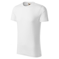 Pánské triko, strukturovaná organická bavlna, bílá