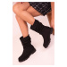 Soho Women's Black Suede Boots & Booties 17470