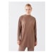 LC Waikiki High Collar Plain Long Sleeve Oversize Women's Tunic