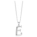 Preciosa Stříbrný náhrdelník písmeno "E" 5380 00E (řetízek, přívěsek)