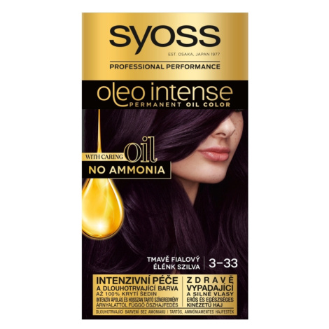 SYOSS Oleo Intense Barva na vlasy 3-33 Tmavě fialový