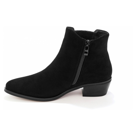 Blancheporte Kotníkové boty na podpatku, western styl, černé černá