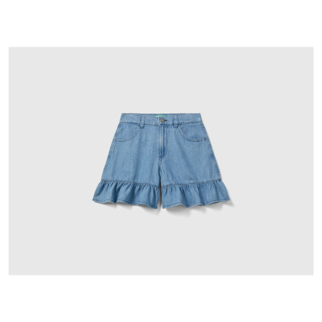 Benetton, Lightweight Denim Jeans With Frill United Colors of Benetton