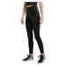 kalhoty dámské URBAN CLASSICS - Washed Faux Leather Pants - black
