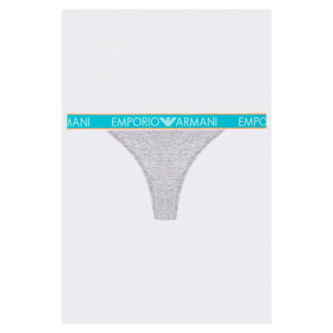 Emporio Armani Underwear Emporio Armani Logoband tanga - šedá
