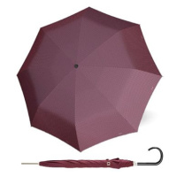 Doppler Carbonsteel Long AC CHIC - dámský holový vystřelovací deštník, vínová, puntík