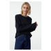 Trendyol Navy Blue More Sustainable Wide Pattern Basic Knitwear Sweater