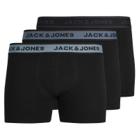 Jack&Jones 3 PACK - pánské boxerky JACLOUIS 12241168 Black