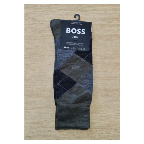 PÁNSKÉ PONOŽKY BOSS 50478362 Barva: Zelená Hugo Boss