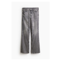 H & M - Bootcut High Jeans - šedá