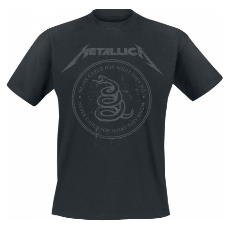 Metallica Snake Ring Tonal Tričko černá