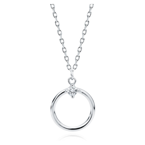 OLIVIE Stříbrný náhrdelník KRUH 7515