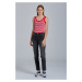 TOP GANT D1. STRIPED 1X1 RIB TANK TOP červená