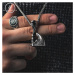 Daniel Dawson Pánský náhrdelník Vikingská sekera VALKNUT - symbol posmrtného života NH1163-WJ-69