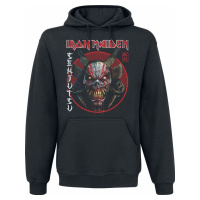 Iron Maiden Senjutsu Eddie Face Circle Mikina s kapucí černá