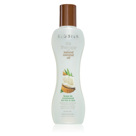 Biosilk Silk Therapy Natural Coconut Oil bezoplachová hydratační péče na vlasy a tělo 167 ml