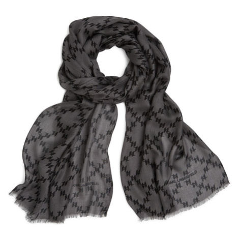 Šála karl lagerfeld k/monogram modal scarf černá