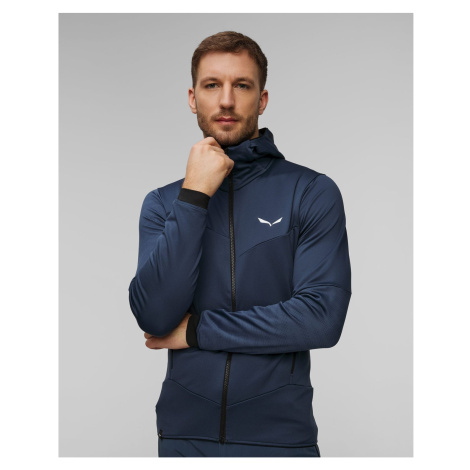 Tmavě Modrá Pánská Treková Mikina S Kapucou Salewa Sella Crevasse